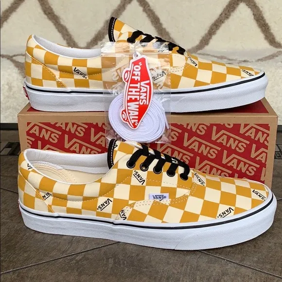 VANS ERA big checkerboard yellow/true white Mens