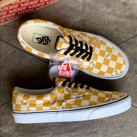 VANS ERA big checkerboard yellow/true white Mens