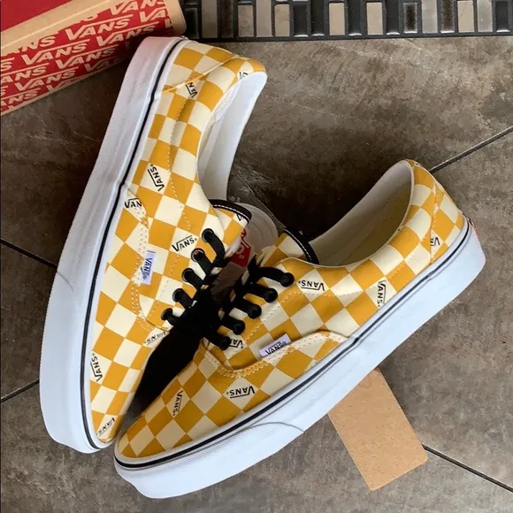 VANS ERA big checkerboard yellow/true white Mens