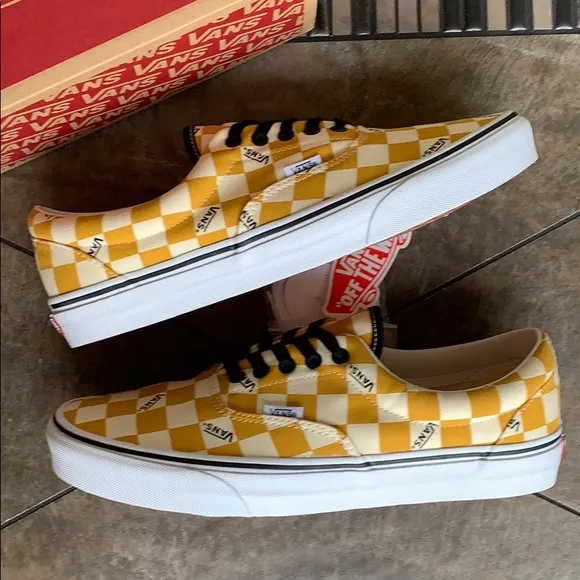 VANS ERA big checkerboard yellow/true white Mens