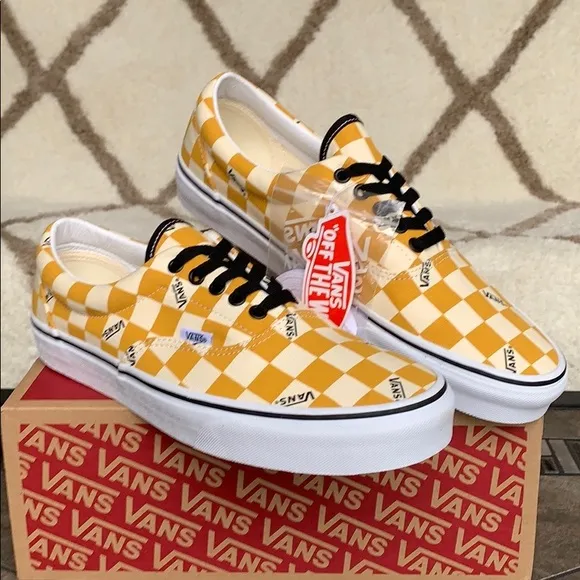 VANS ERA big checkerboard yellow/true white Mens