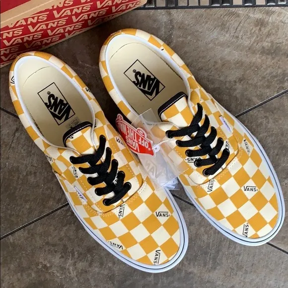 VANS ERA big checkerboard yellow/true white Mens