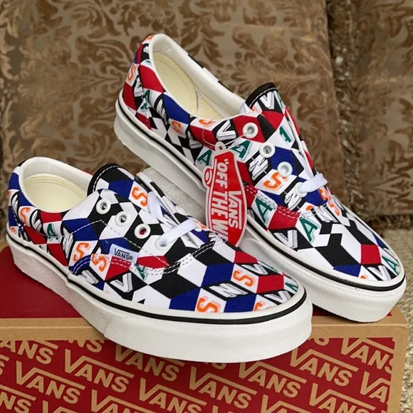 Vans Era Checker Cube Multi/True White WMNS