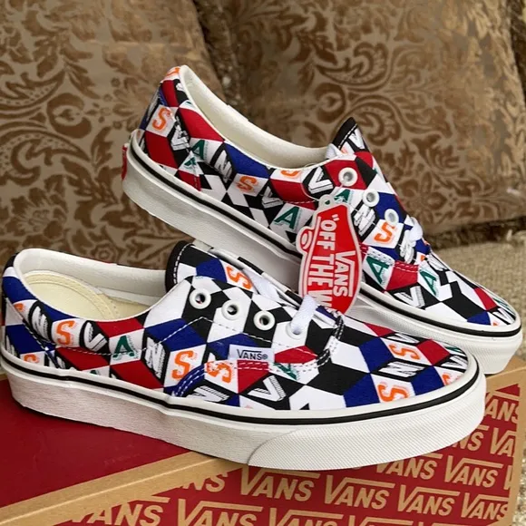Vans Era Checker Cube Multi/True White WMNS