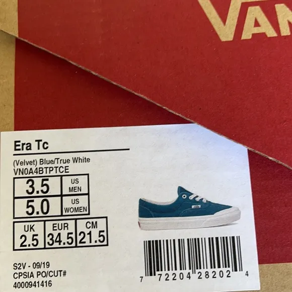 Vans Era Tc Velvet Blue/True White WMNS