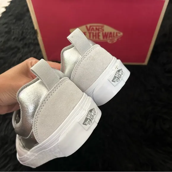 VANS gray suede slip on shoes sneakers women’s 8 new
