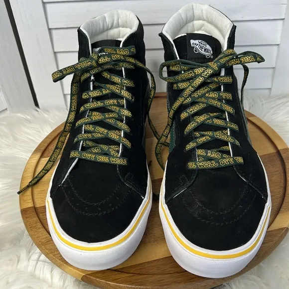 VANS l ComfyCush SK8-HI Trip Outdoors Shoes Black High-Top Sneakers M-10.5 W-12