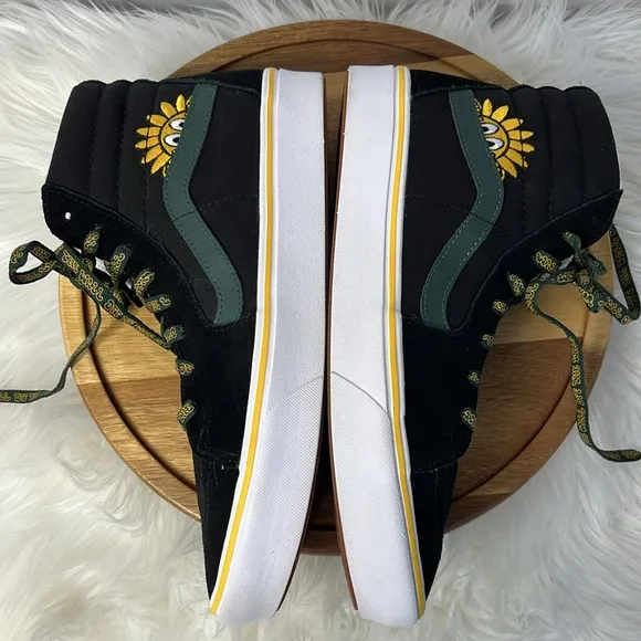 VANS l ComfyCush SK8-HI Trip Outdoors Shoes Black High-Top Sneakers M-10.5 W-12