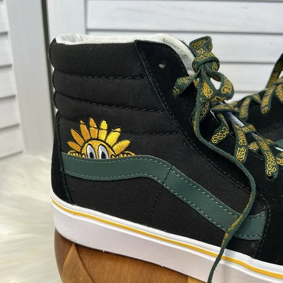 VANS l ComfyCush SK8-HI Trip Outdoors Shoes Black High-Top Sneakers M-10.5 W-12