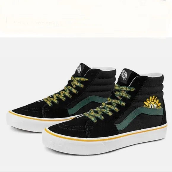 VANS l ComfyCush SK8-HI Trip Outdoors Shoes Black High-Top Sneakers M-10.5 W-12