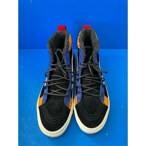 VANS MTE SK8-HI 46 Black Hiking Suede Fur Women's Size 11.5 Winter Boots VN0A3DQ