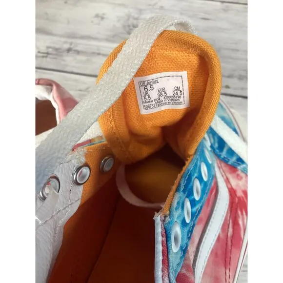 Vans Off The Wall Boys 508731 Multicolor Casual Shoes Sneakers Size 6.5