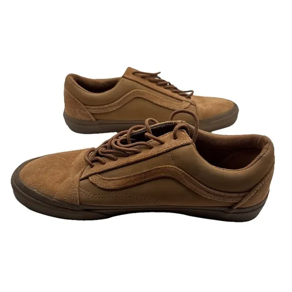 Vans Old Skool Mono Gum Vansbuck/Khaki Skateboarding Shoes Sneakers size 10.5M