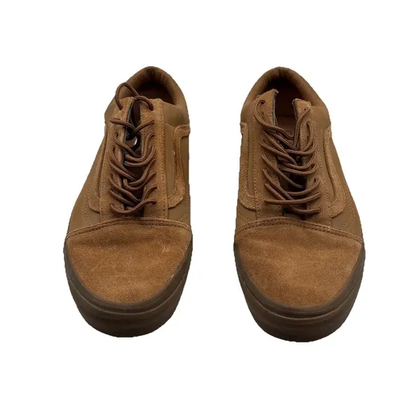 Vans Old Skool Mono Gum Vansbuck/Khaki Skateboarding Shoes Sneakers size 10.5M