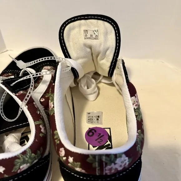 VANS Old Skool Wallflower Floral Bitter Chocolate Men 5 Women 6.5 VN0007NT7YO1