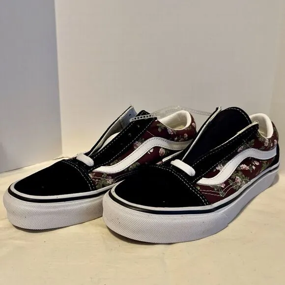 VANS Old Skool Wallflower Floral Bitter Chocolate Men 5 Women 6.5 VN0007NT7YO1