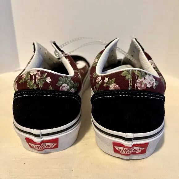 VANS Old Skool Wallflower Floral Bitter Chocolate Men 5 Women 6.5 VN0007NT7YO1