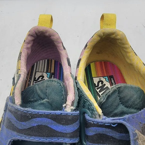 Vans Preschool New Skool Crayola Kids Size 13 Sneaker Shoes Casual Drawing