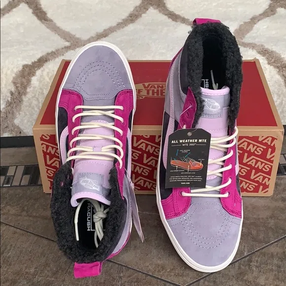 ••VANS Sk8-Hi 46 Mte Dx Mte Lilac Grey/Obsidian WM