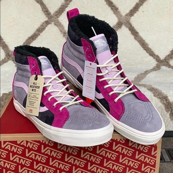 ••VANS Sk8-Hi 46 Mte Dx Mte Lilac Grey/Obsidian WM