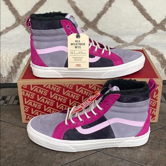 ••VANS Sk8-Hi 46 Mte Dx Mte Lilac Grey/Obsidian WM