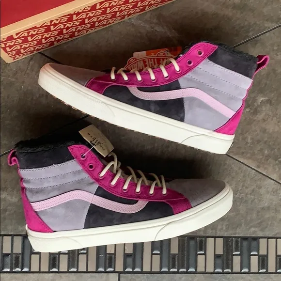 ••VANS Sk8-Hi 46 Mte Dx Mte Lilac Grey/Obsidian WM