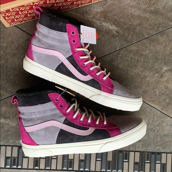 ••VANS Sk8-Hi 46 Mte Dx Mte Lilac Grey/Obsidian WM