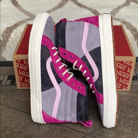 ••VANS Sk8-Hi 46 Mte Dx Mte Lilac Grey/Obsidian WM