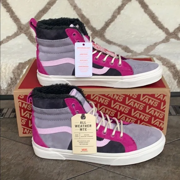 ••VANS Sk8-Hi 46 Mte Dx Mte Lilac Grey/Obsidian WM