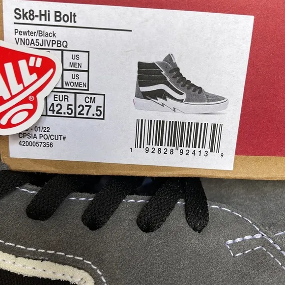 Vans Sk8-Hi Bolt Pewter/Black WMNS sneakers