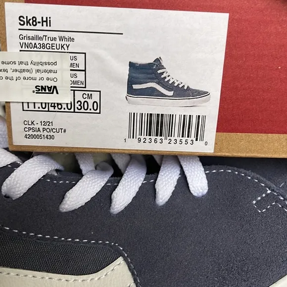 Vans Sk8-Hi Grisaille/True White Men’s sneakers