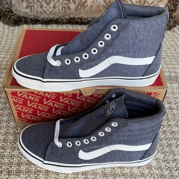 Vans Sk8-Hi Jersey Grey/Snow White WMNS