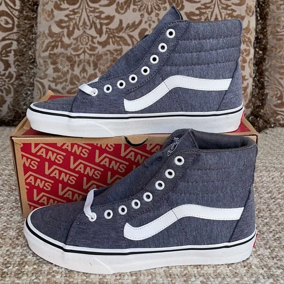 Vans Sk8-Hi Jersey Grey/Snow White WMNS