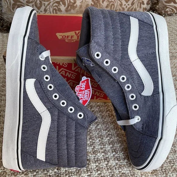 Vans Sk8-Hi Jersey Grey/Snow White WMNS