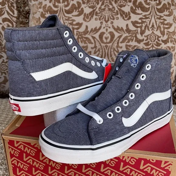 Vans Sk8-Hi Jersey Grey/Snow White WMNS
