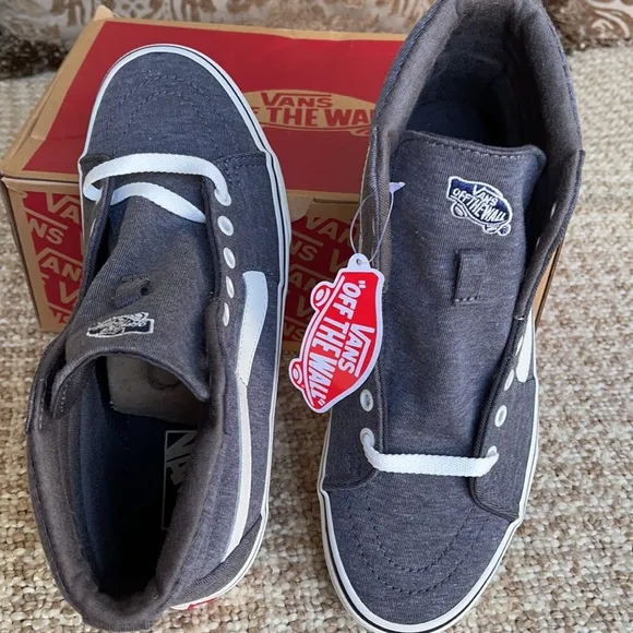 Vans Sk8-Hi Jersey Grey/Snow White WMNS