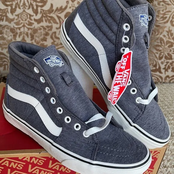Vans Sk8-Hi Jersey Grey/Snow White WMNS