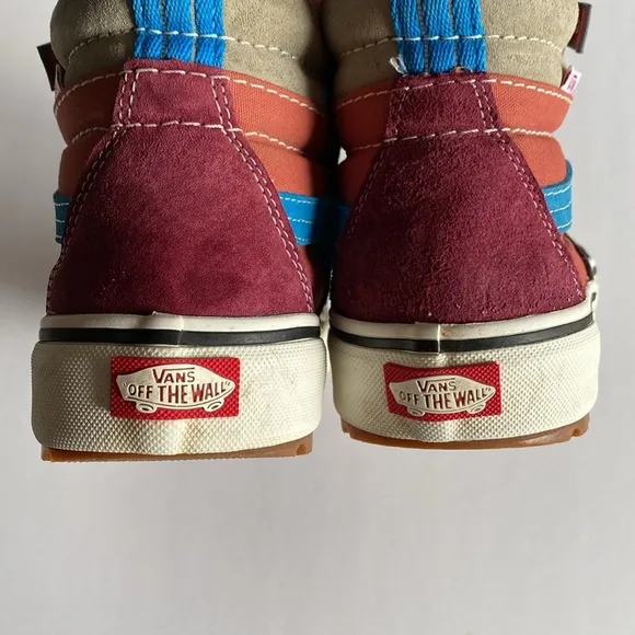 Vans Sk8-hi MTE 2 all weather lace up boot shoes Sz 6.5 women’s maroon cheetah