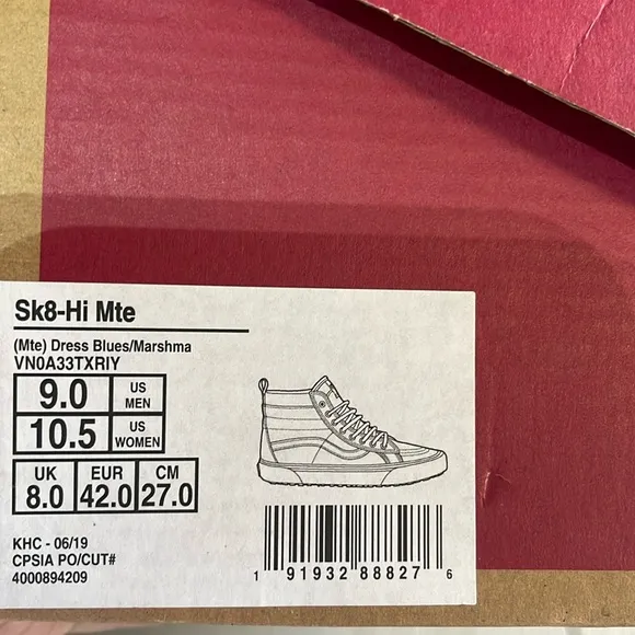 Vans Sk8-Hi Mte 2.0 Dx Dress Blues/Marshmallow Men