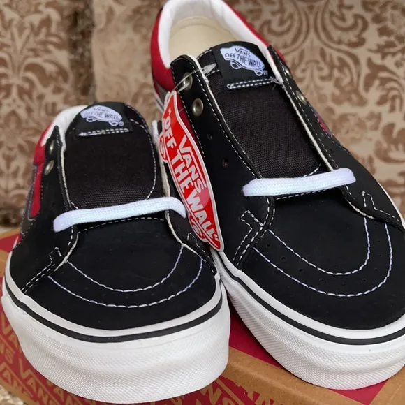 Vans Sk8-Low Leather black/chili pepper MENS