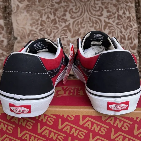Vans Sk8-Low Leather black/chili pepper MENS
