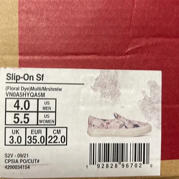 Vans Slip-On Sf Floral Dye Multi/Marshmallow WMNS