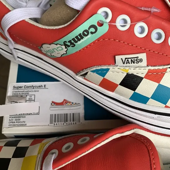 VANS SUPER COMFYCUSH E CHECKERED/LEATHER LOLPOP WM