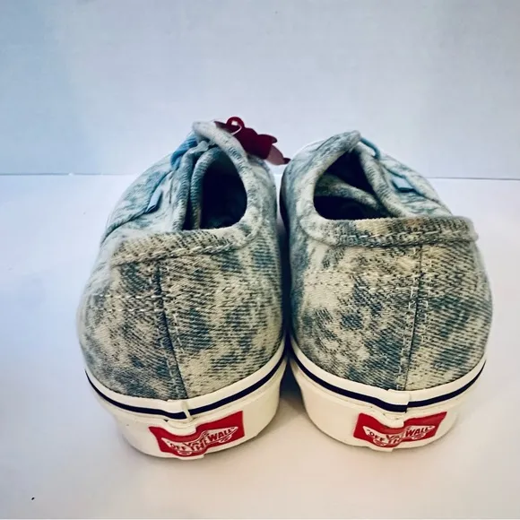 VANS Tennis Shoes Denim Destroy Winter Sky Low Top Sz 6 Men’s 7.5 Women’s NWBox