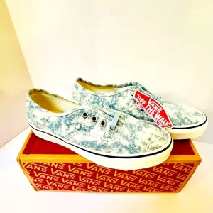 VANS Tennis Shoes Denim Destroy Winter Sky Low Top Sz 6 Men’s 7.5 Women’s NWBox