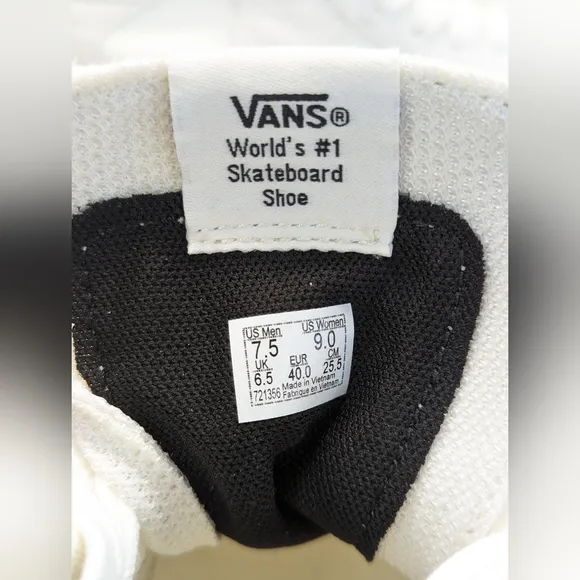 Vans Vault SK8-Hi WP VR3Cush LX Patchwork White Marshmallow Skateboard shoes 7.5