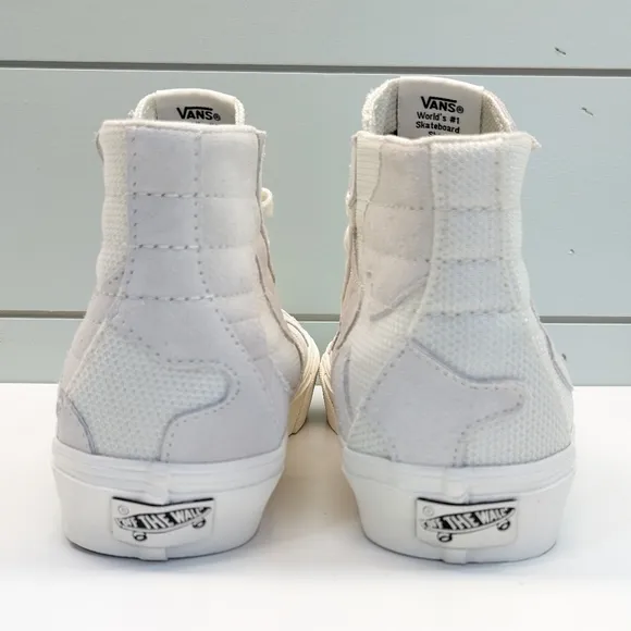 Vans Vault SK8-Hi WP VR3Cush LX Patchwork White Marshmallow Skateboard shoes 7.5