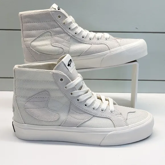 Vans Vault SK8-Hi WP VR3Cush LX Patchwork White Marshmallow Skateboard shoes 7.5