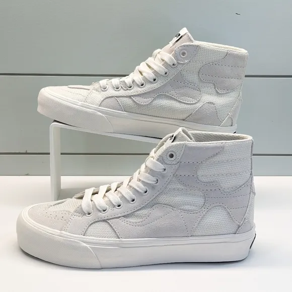 Vans Vault SK8-Hi WP VR3Cush LX Patchwork White Marshmallow Skateboard shoes 7.5