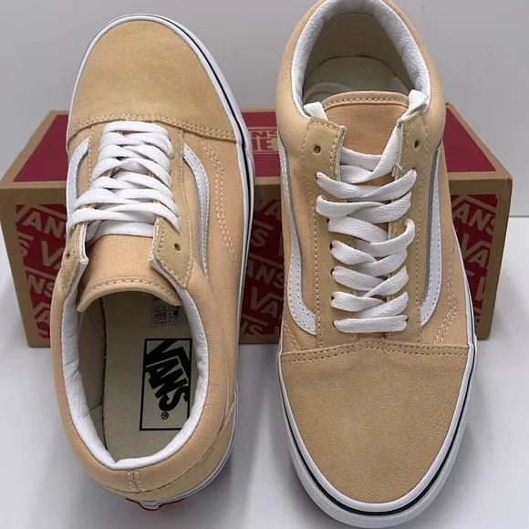 Vans WMNS Beige White Sneakers Old SkoolColor Theory Honey PeachVN0007NTBLP
